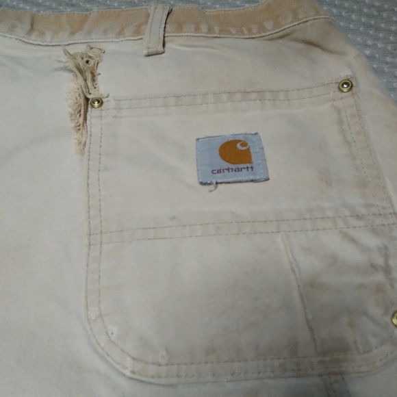 Vintage Carhartt Jean's Work Worn Union Made In USA Sz 42 Double Knee - Picture 8 of 14